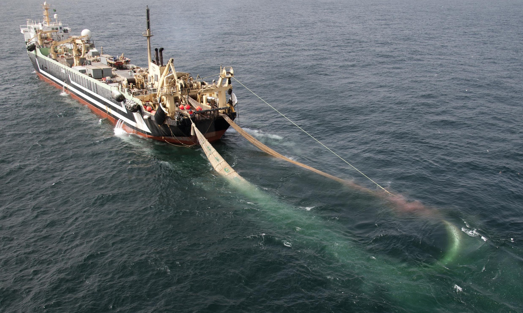 The World's Two Largest Supertrawlers Spotted Fishing off the West